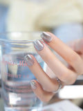 Starlight Elegance: Glitter Ombre Nails Set